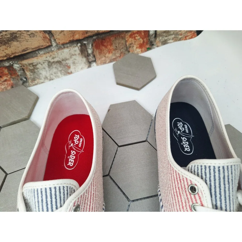 Sperry Top-Sider Striped CVO MM Men's Sz 11.5 Red White Blue Sneakers Boat Shoe